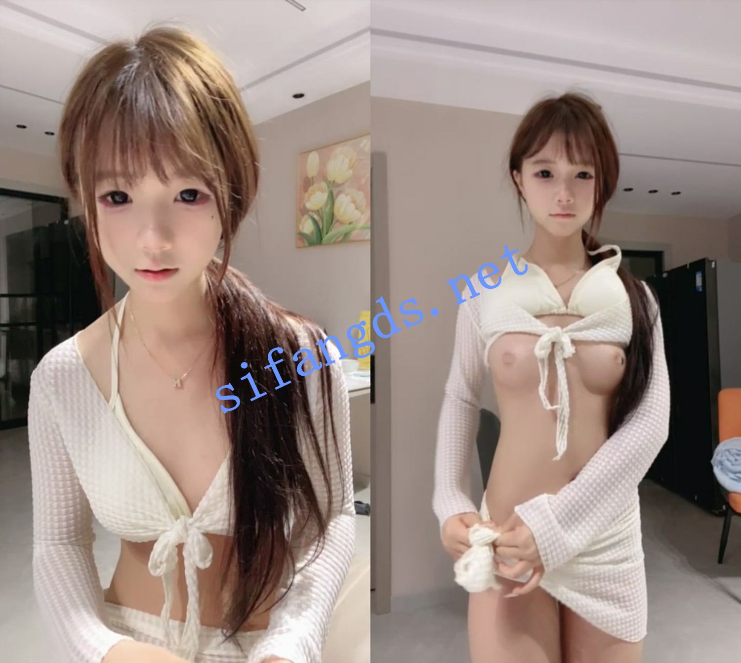 ██甜甜的小美女！【小婕巴】发育的很棒，咪咪好鼓好嫩