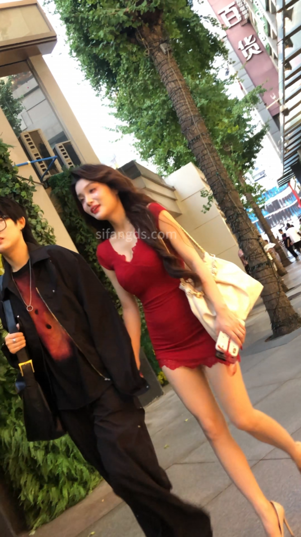 ⭐【mccd】⭐ 44 CD极品身材红色包臀裙黑内