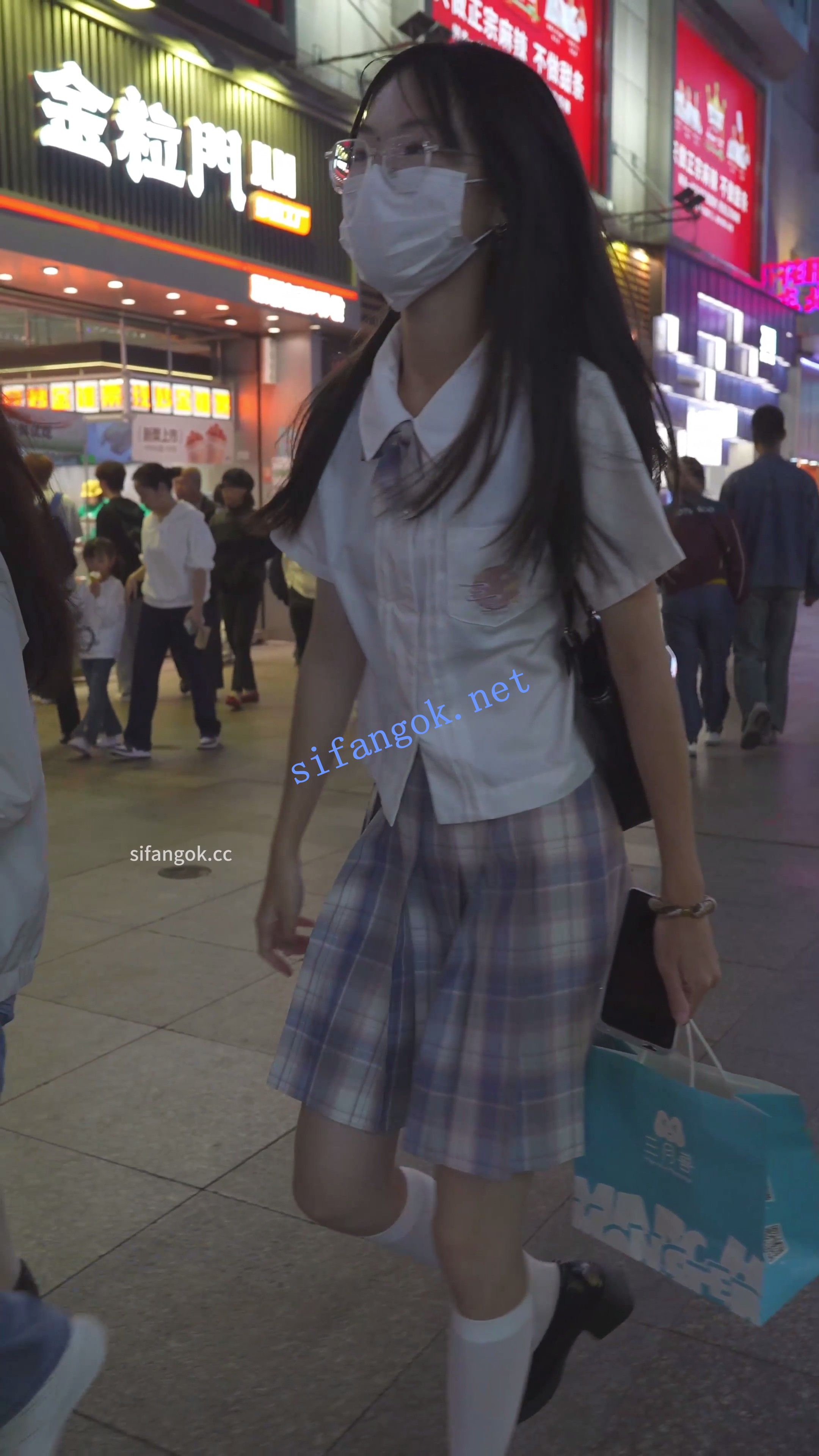 (BC-AA-620)制服jk小学妹逛街买刮刮乐..透心凉CD粉内夹出13缝