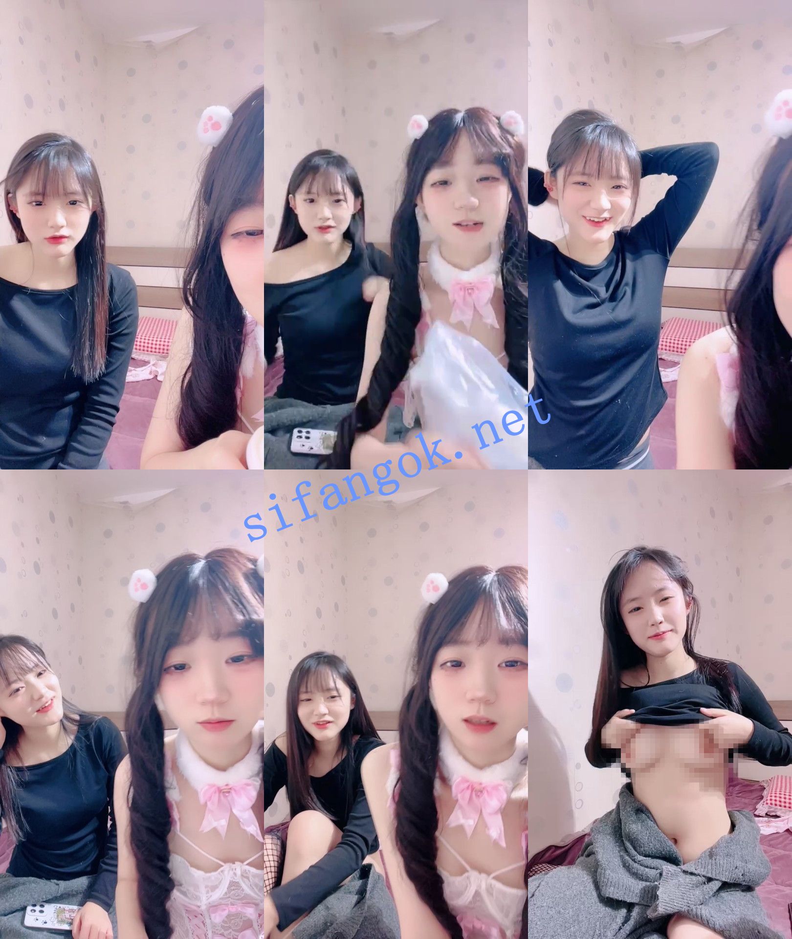 【邪恶双马尾】颜值校花~携闺蜜下海~超长道具自慰~扒穴