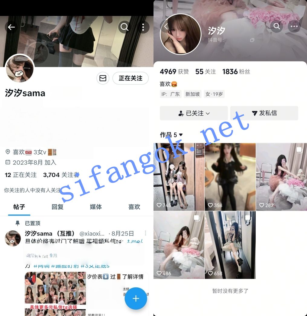 抖音推特超可爱女S-汐汐 高价定制福利及1V1变小母狗自慰