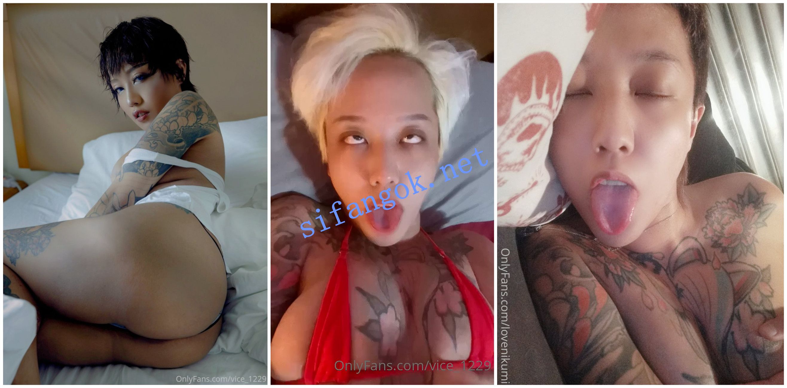 【Onlyfans】台湾网黄【vice_1229】纹身短发中性妹子