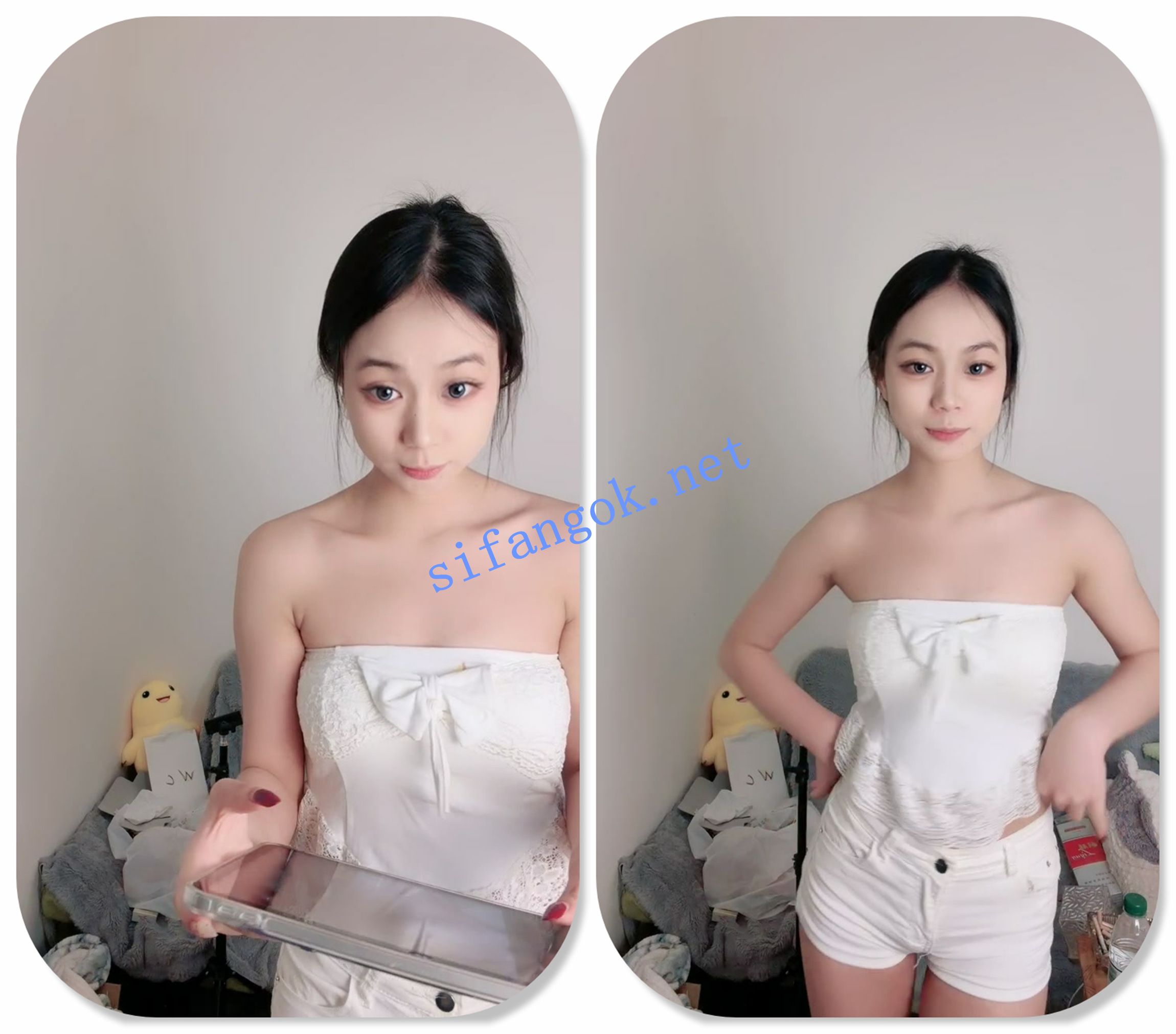 ██小清新，18岁新人~【辛辛】学妹直播间裸聊，白虎馒头2