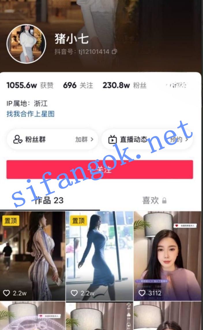 抖音 猪小七 200万粉 木瓜巨乳 超大尺度合集 超长时间