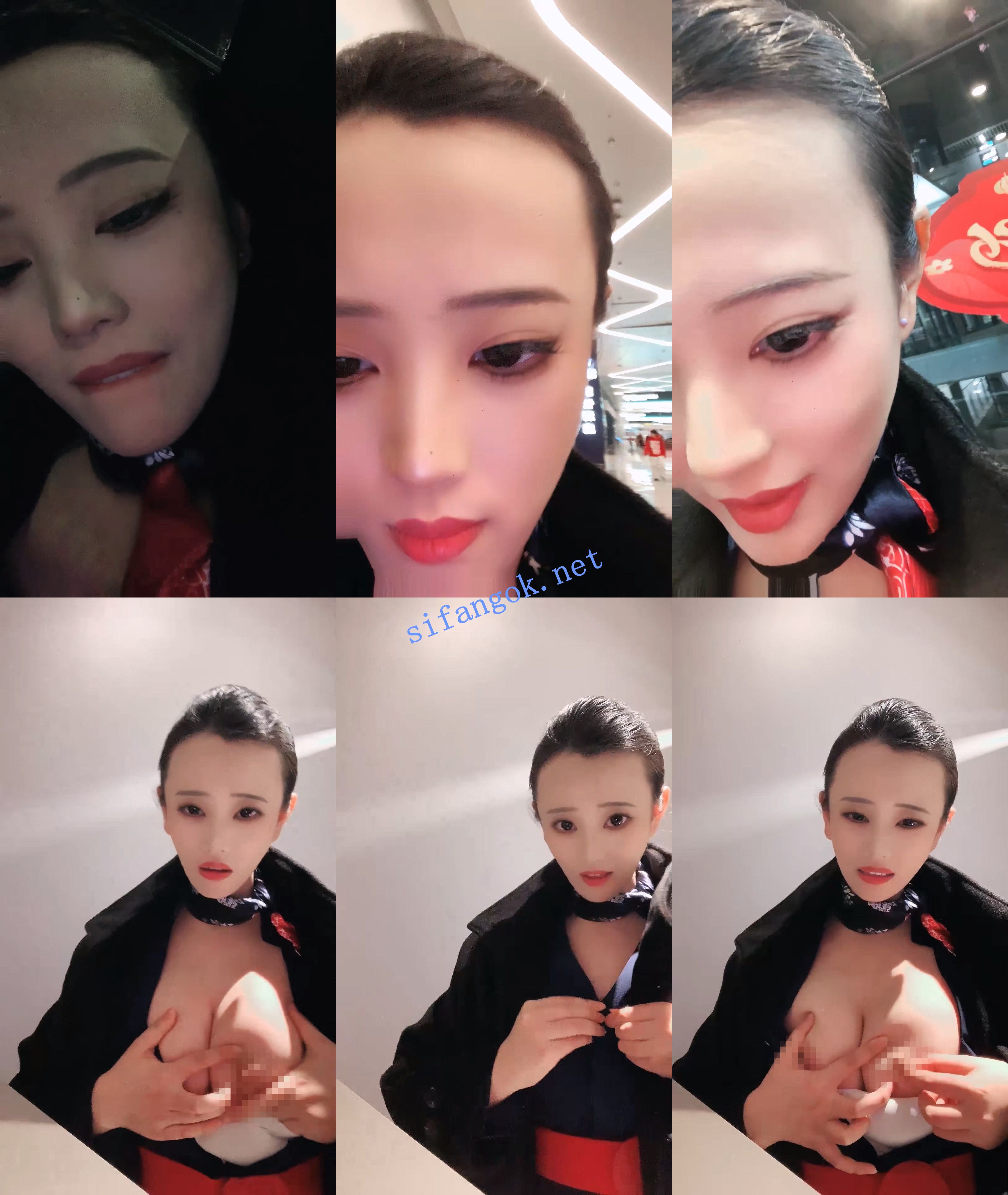 ♆♆【小鱼糕冷】巨乳空姐~! 跳蛋道具自慰~无套啪啪~颜射~2