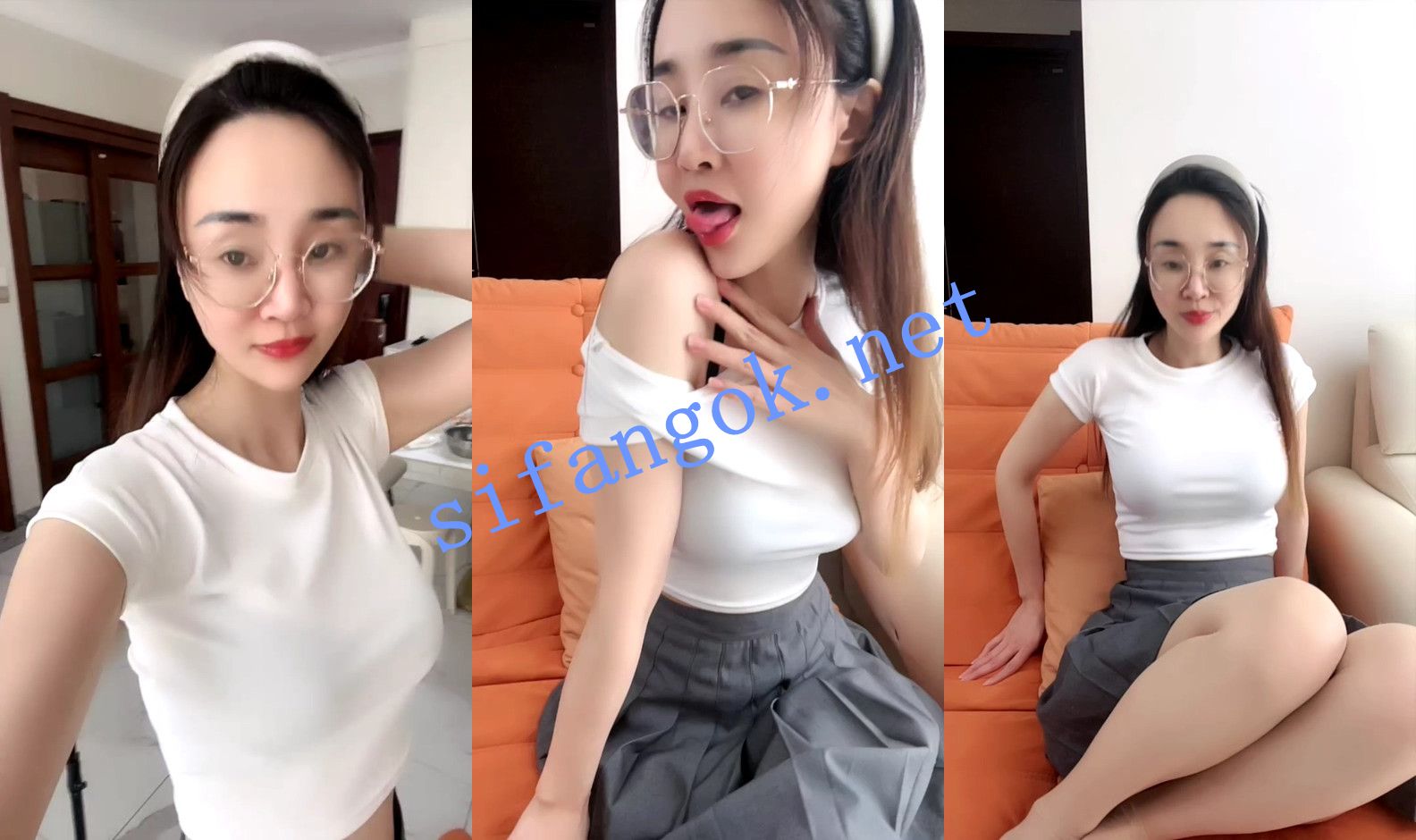 【苏可可】好色人妻眼镜骚货逼和屁眼被无套内射~太美了~