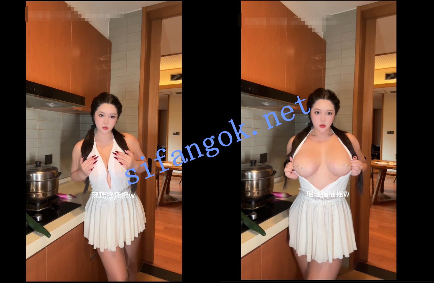 【微博巨乳】小王同学瑶瑶摇摇摇蛋糕抹奶油 道具插逼