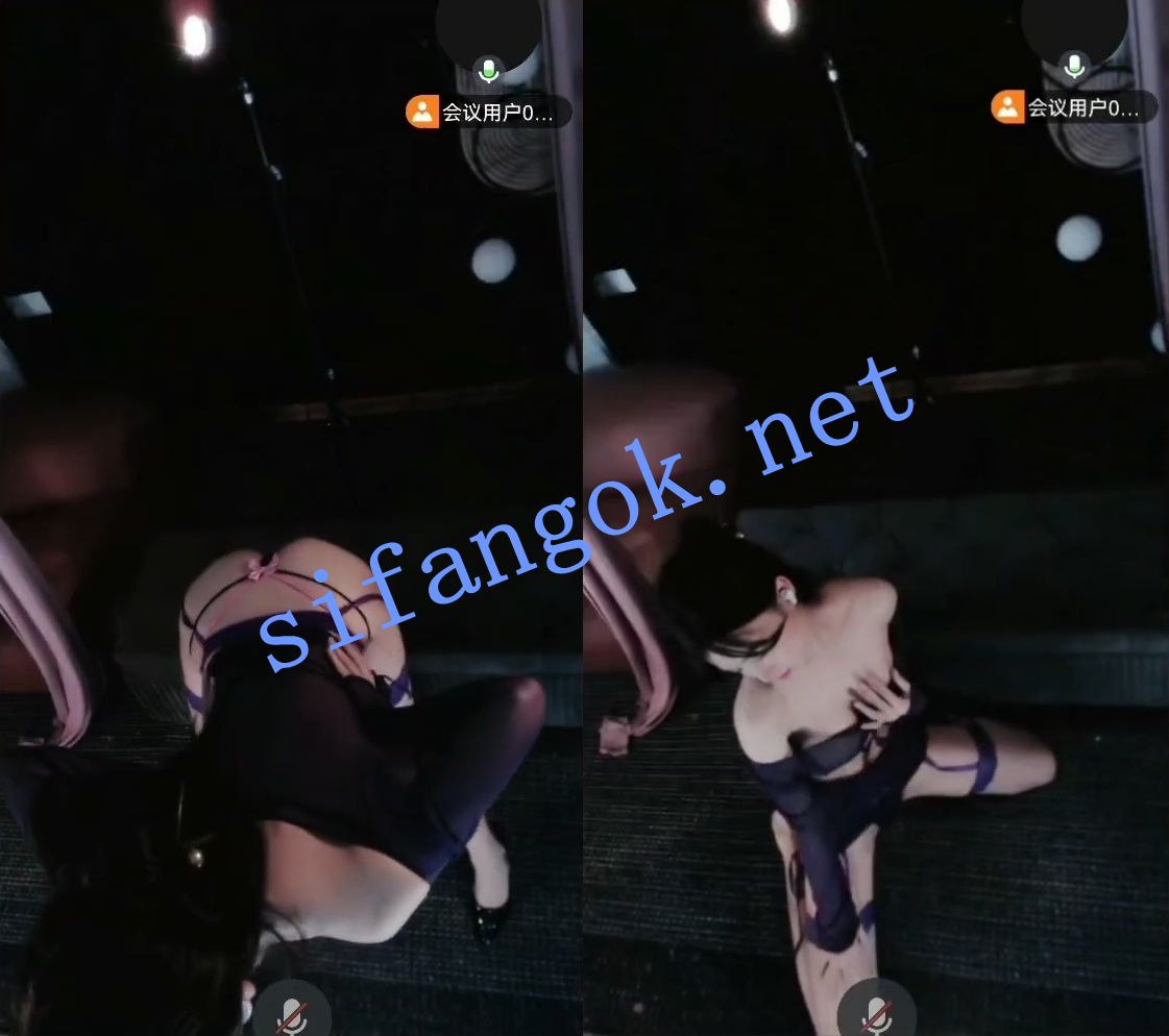 【抖音 】 江乐一 情趣内衣丁字裤 会议直播 骚舞 1V