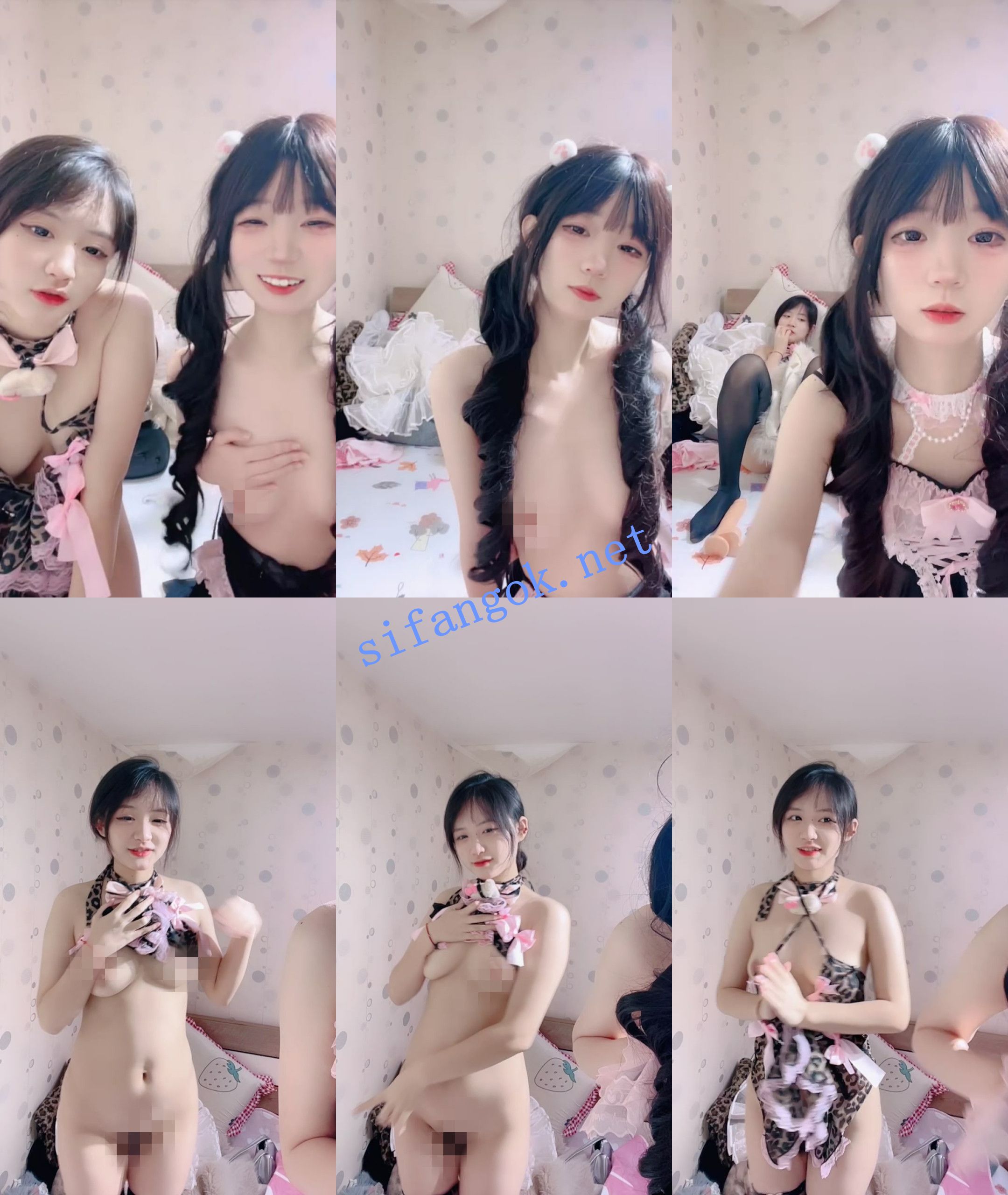 ~人气小萝莉~【邪恶双马尾】闺蜜助攻~大屌互插自慰~双开穴~