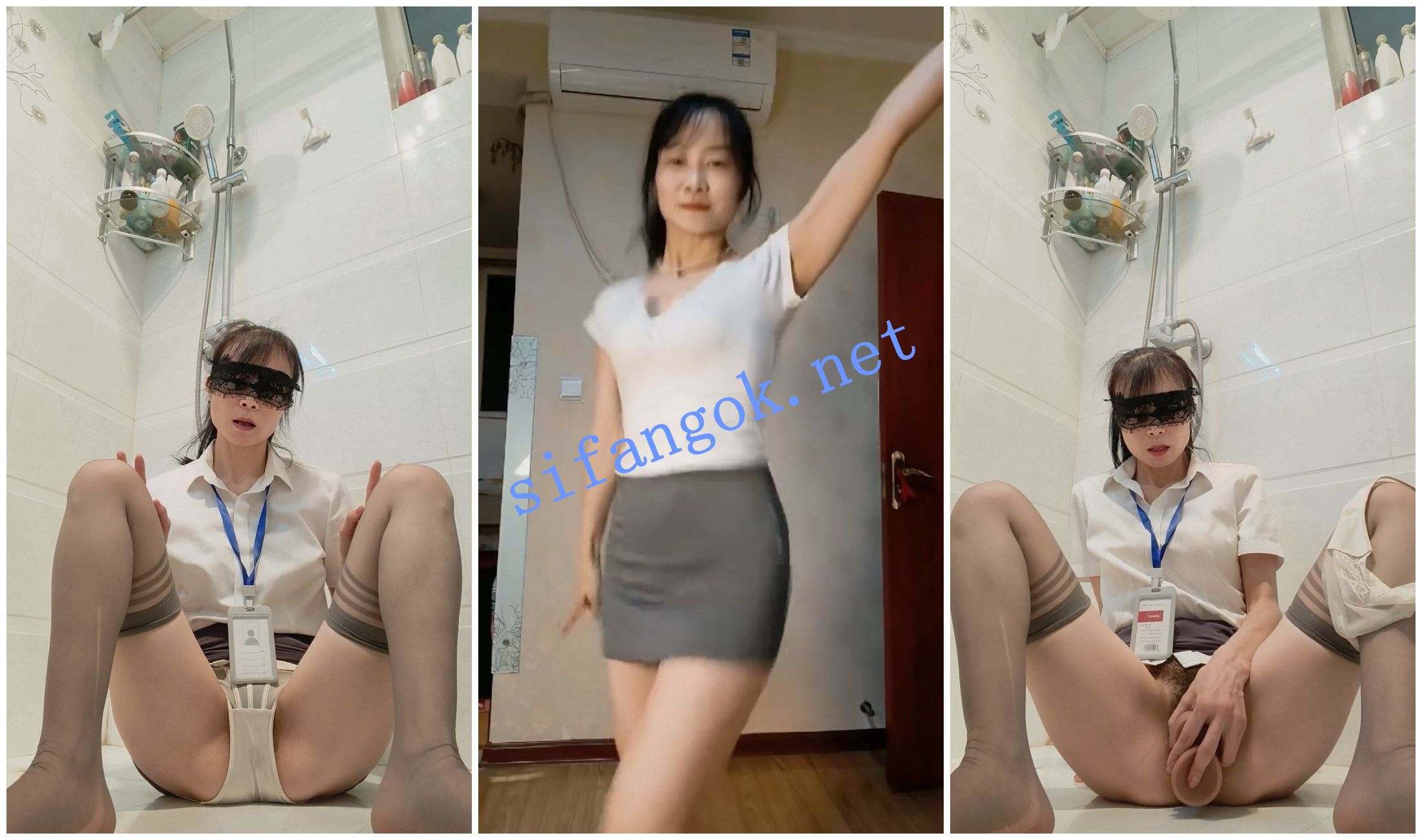 【快手福利】风骚大奶熟女【兔子队长】道具自慰白浆四溢.4