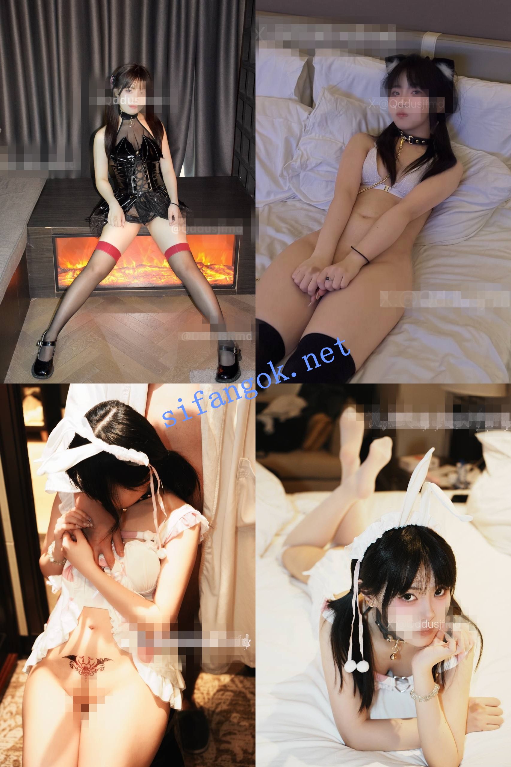 推特00后情侣【Qddusjfmd】分享158反差双马尾女友