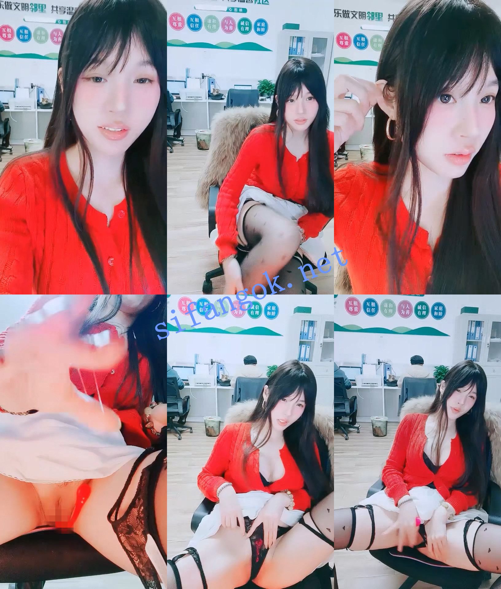 【晚安樊樊】颜值白领~! 上班偷播~背对同事~真空跳蛋~14