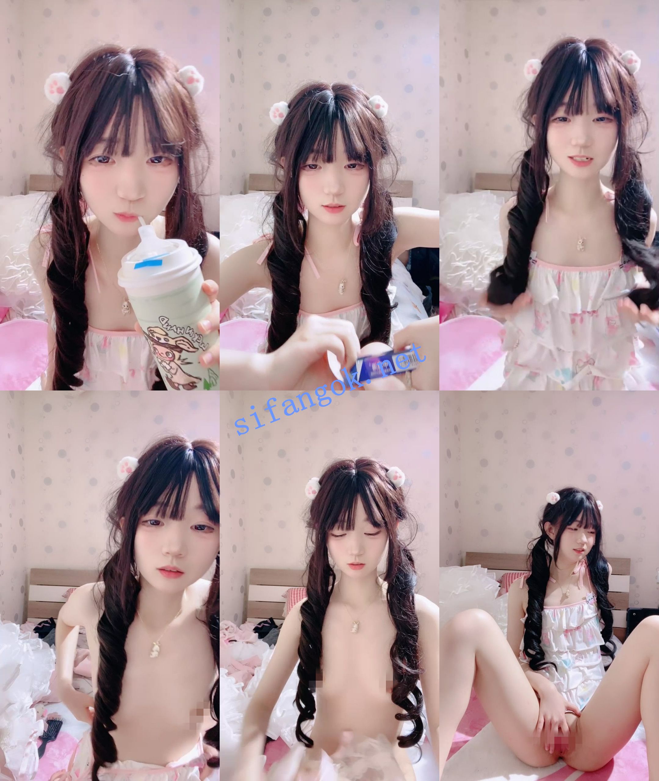 ~超甜萝莉学妹~【邪恶双马尾】黑丝美穴~尺度全开~道具自慰~