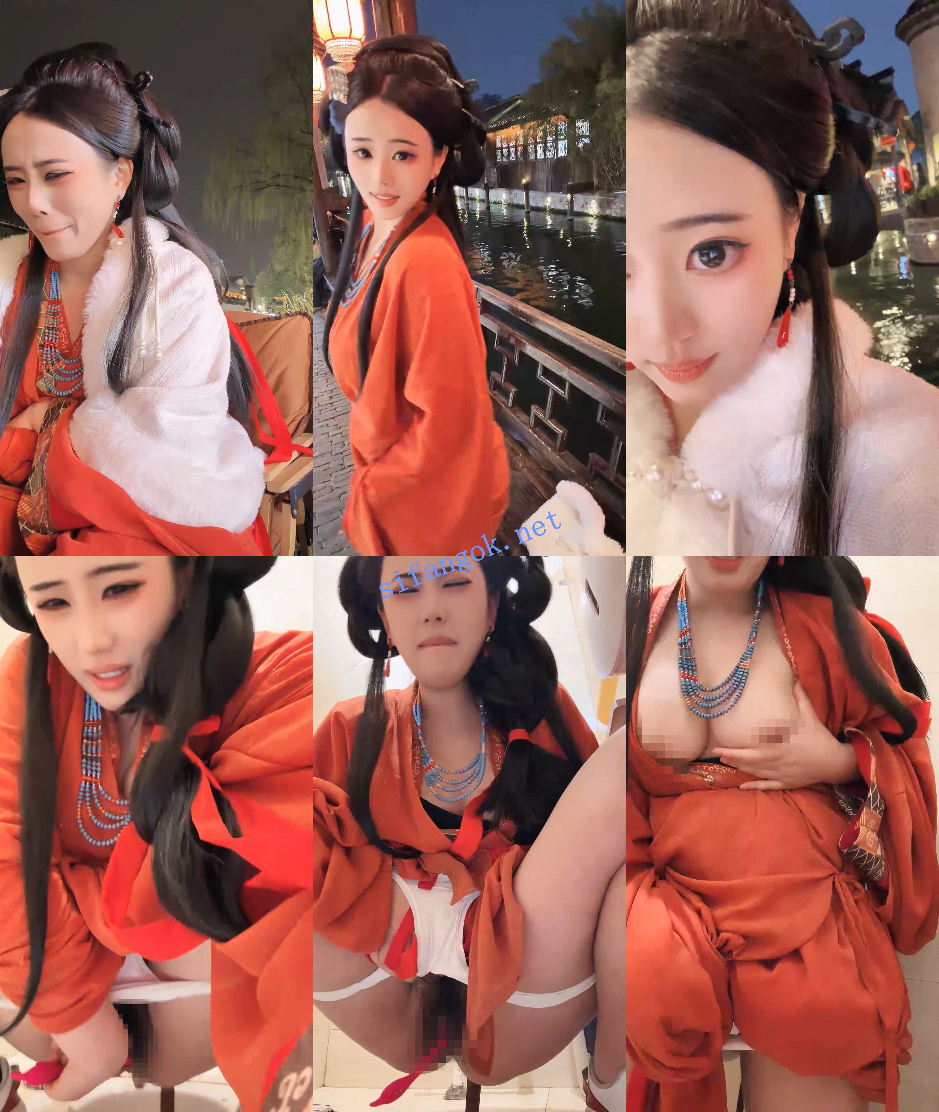 【小鱼糕冷】古城汉服户外跳蛋~空姐制服~球场无套狂操