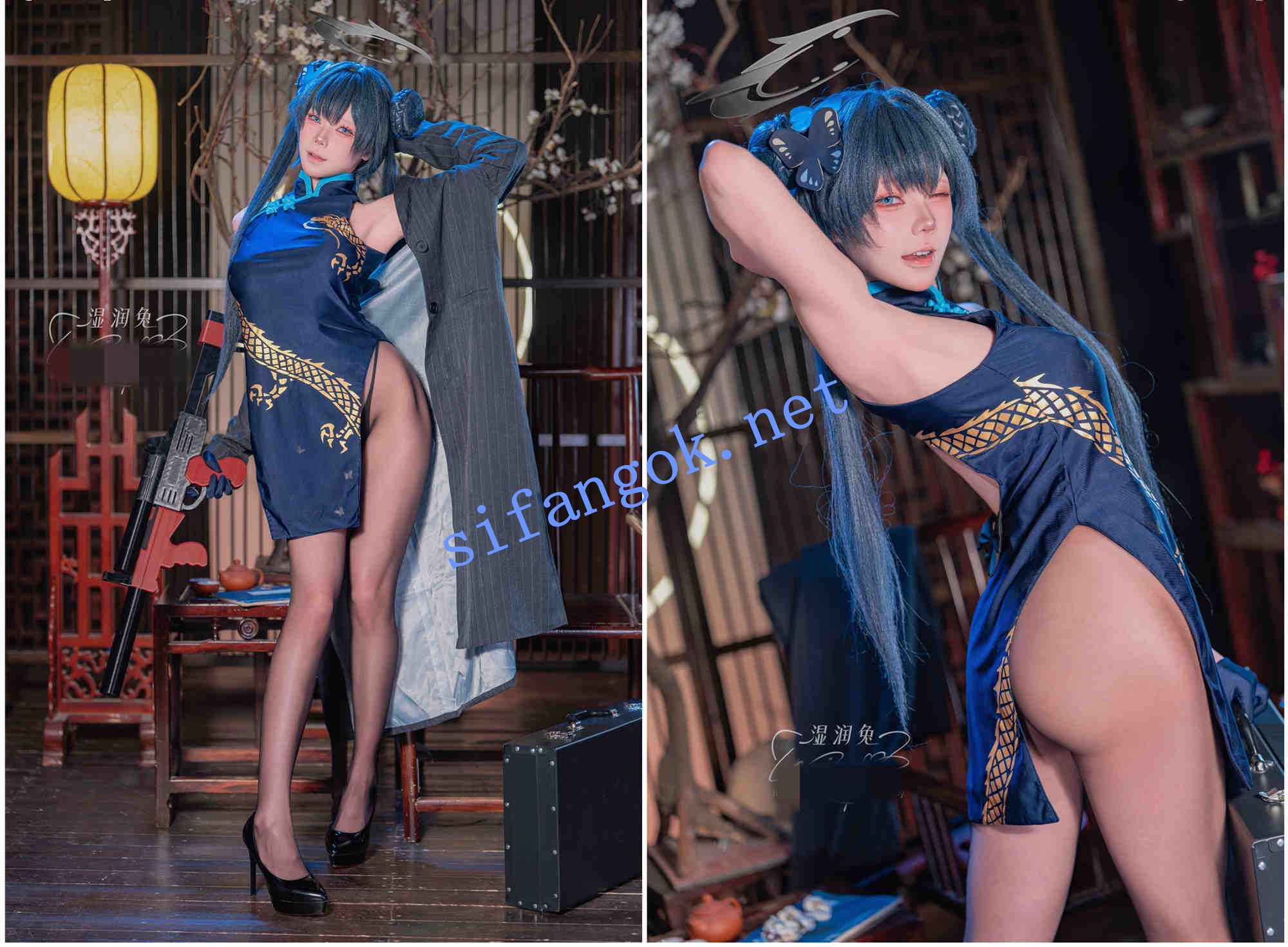 (Yiko湿润兔/咬一口兔娘)4月份订阅作品-碧蓝档案-龙华妃咲