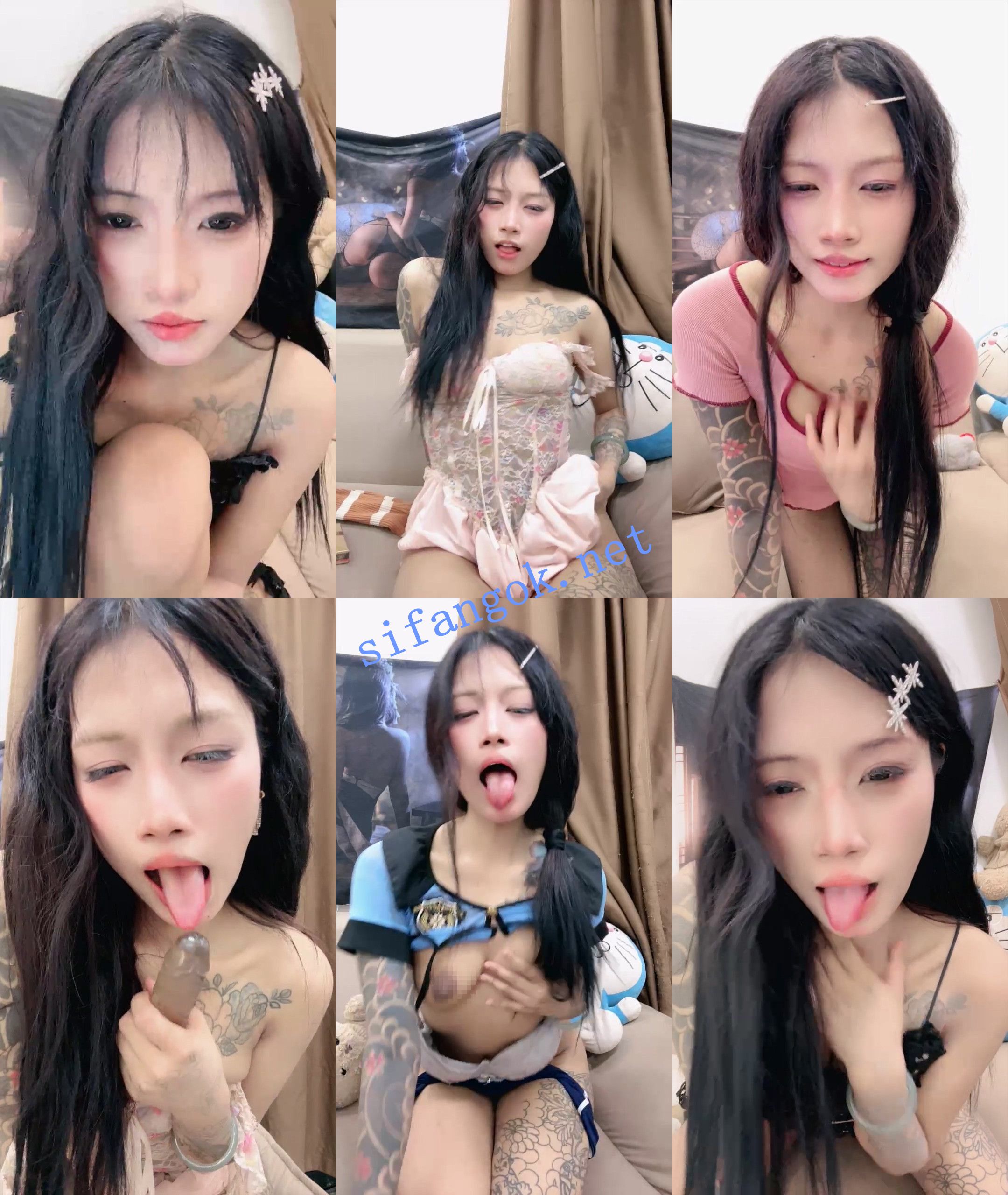 【新人晓涵】叛逆少女!全身刺青~阴毛旺盛~道具自慰~喷水!