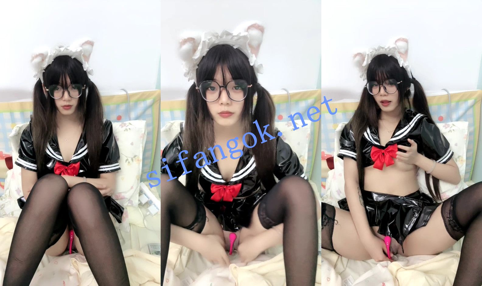 ⚡20小时核弹！【下课后】呆呆傻傻眼镜双马尾学生妹大合集