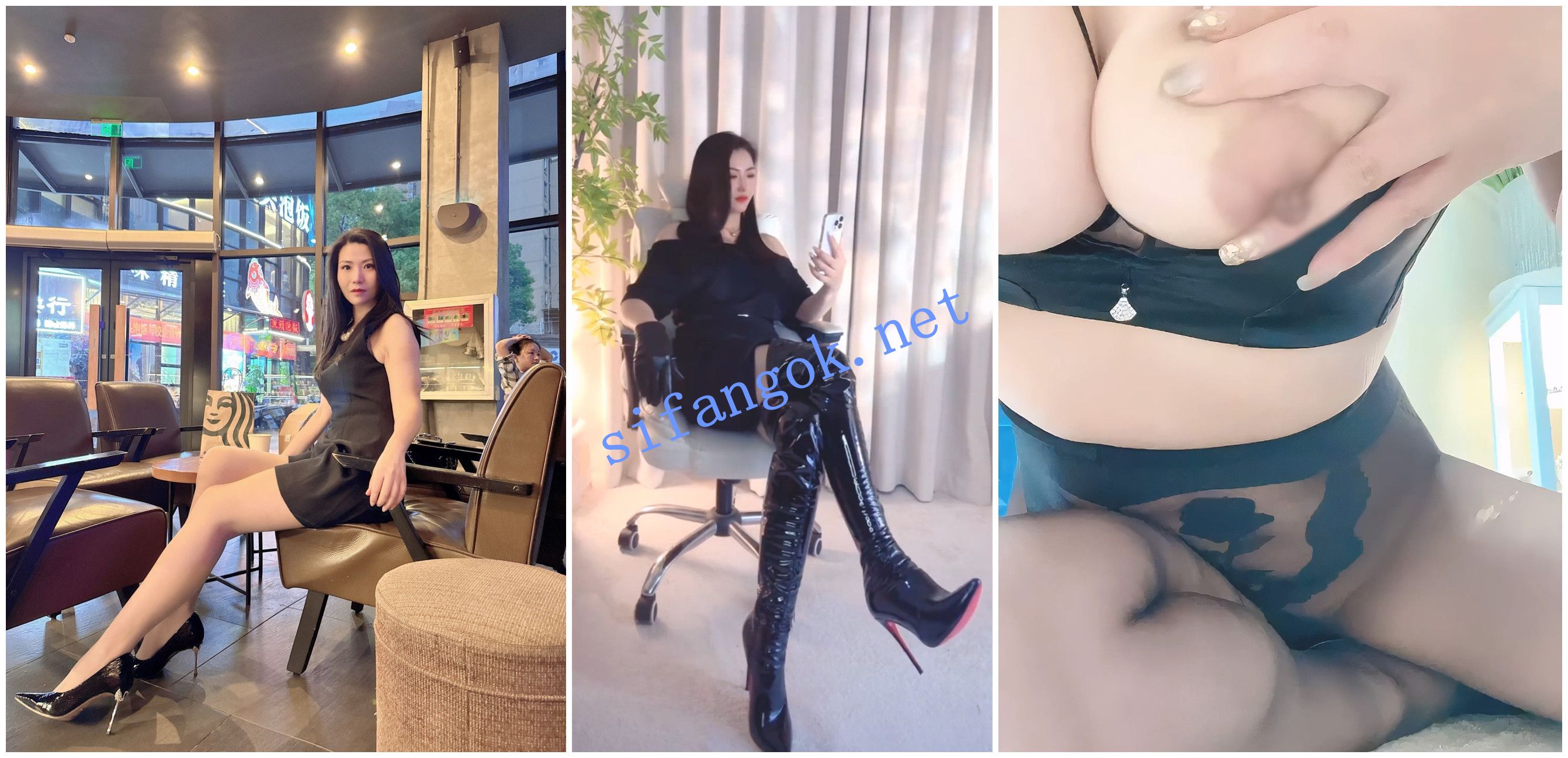 【抖音福利】长腿丝袜御姐【安妮】自慰骚穴特写性爱XO
