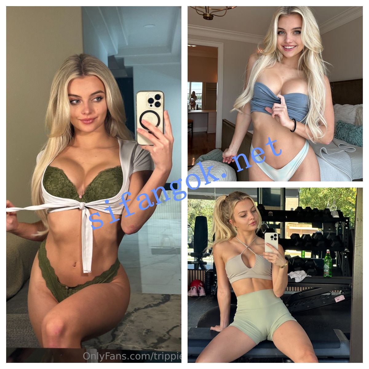 【Onlyfans】INS 顶级时装模特 健身博主 trippie bri 做爱内射3P PPV