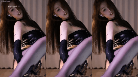 【虎牙 一只小羊呀】完美身材 抹胸热裤黑丝骚舞 极限诱惑